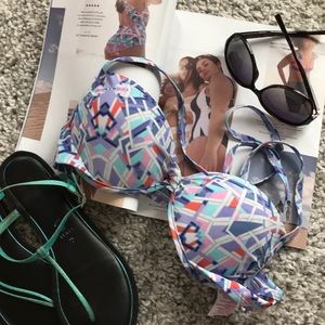 Free in bundle xhiliration twist front geometric bikini top